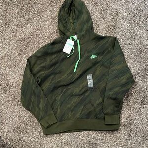 Nike Green Camouflage Men's Sweater